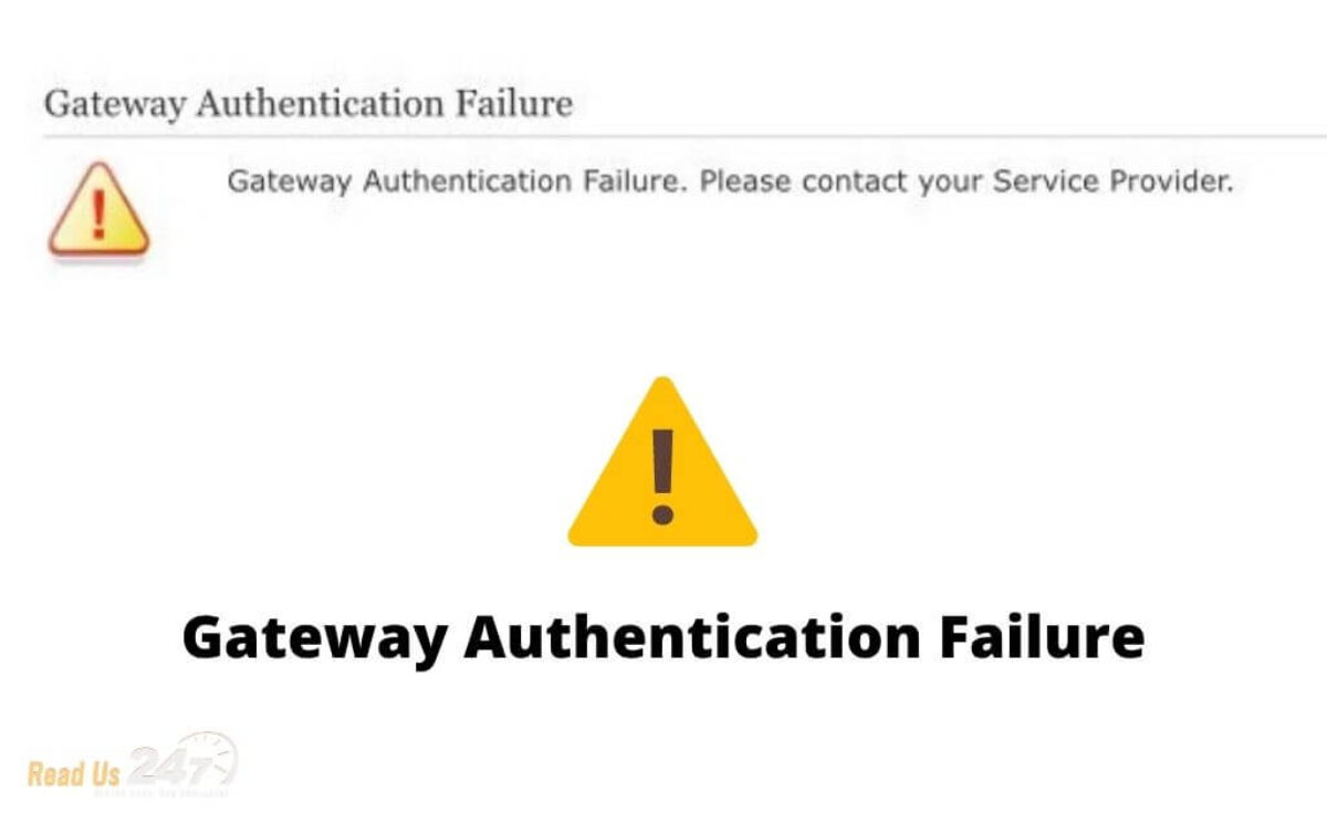 Gateway Authentication Failure Att